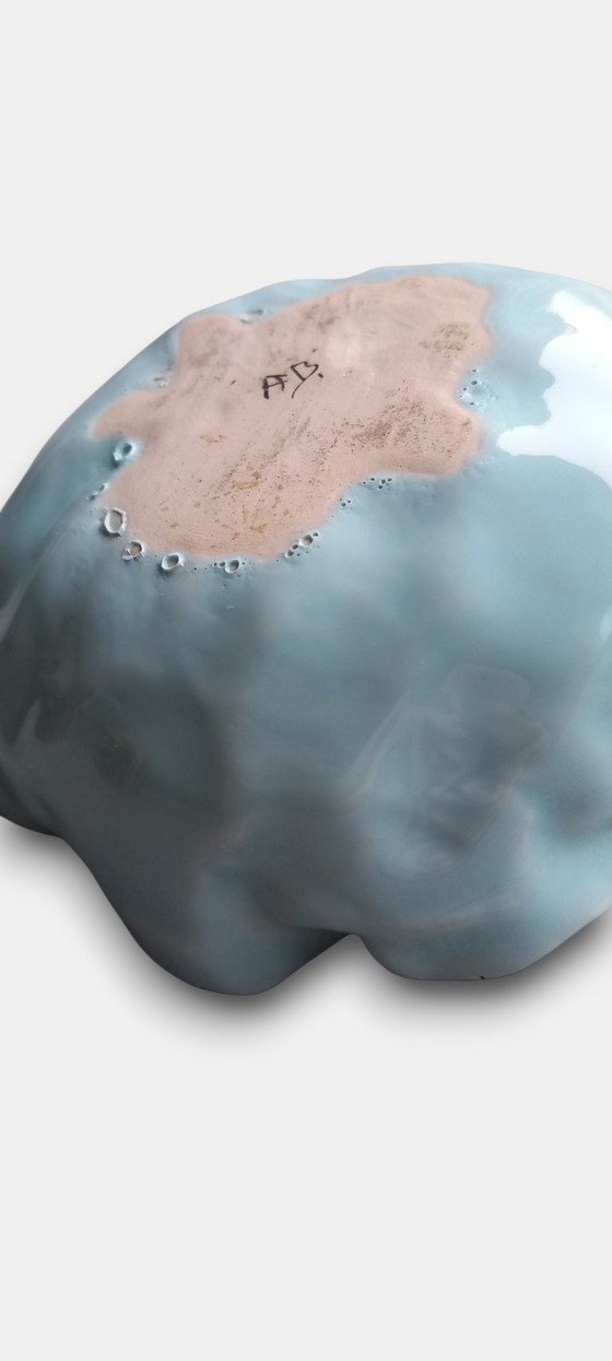 Image 1 of Vintage (1950-1970) decoratief keramische schaal uit de mid-century periode (ca. 1950–1970).