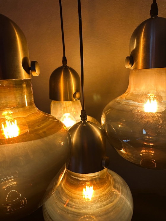 Vintage Nettetal Leuchten cascade lamp – Pendant lamps, Glass, Aluminium (photo 4 of 15)