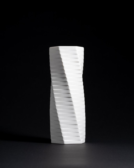 Image 1 of ROSENTHAL Studio-Line WERNER UHL Bisque Porcelain Vase Trio PISA Postmodernism