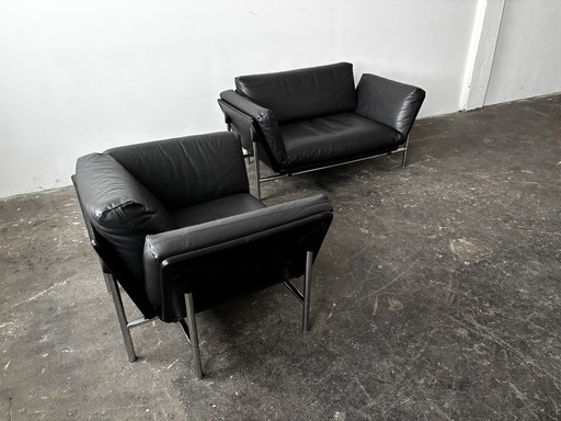 Divano vintage Dema Rataplan, poltrona in pelle