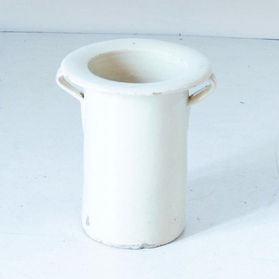 Image 1 of 3x Antique Handmade Ceramic Vases, Set of Three, Italy 1900 circa