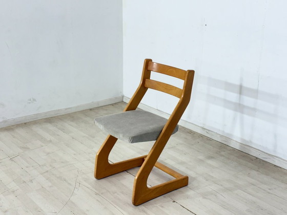 Image 1 of Designklassieker Z-stoel van teakhout / stoel in mid-century stijl