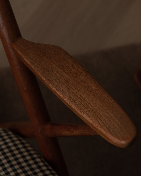 Image 1 of Dänischer Teak-Schaukelstuhl Modell 182 von Frank Reenskaug für Bramin, 1950er Jahre