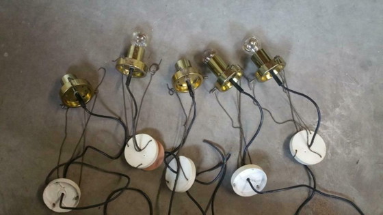 Image 1 of 2x RAAK high chaparral vintage lamp 60's mushroom(+reserveglas!)