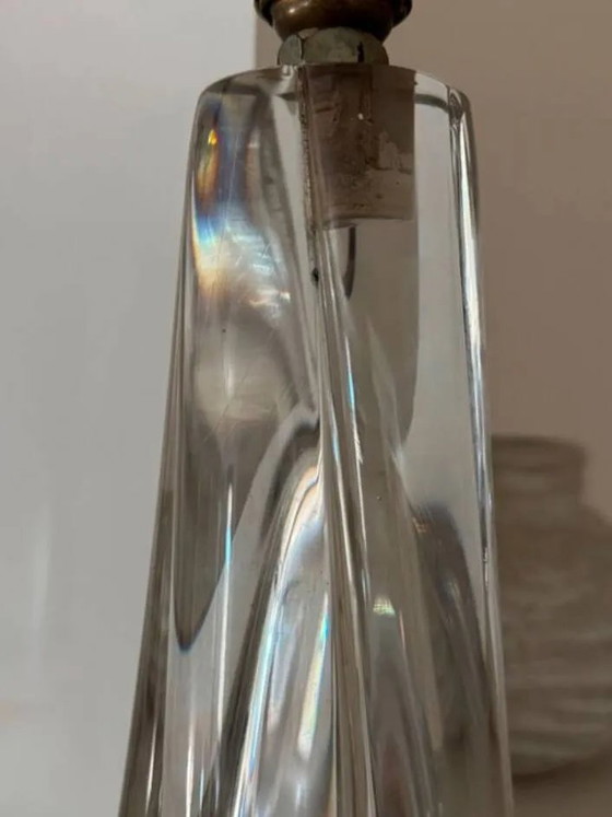 Base de lampe DAUM Nancy France en cristal signé – 30 cm – Verre, Art Deco (photo 5 of 8)