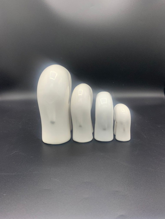 Image 1 of Vintage ceramic figurines Elki Steengoed Holland elephant series of 4 small to large