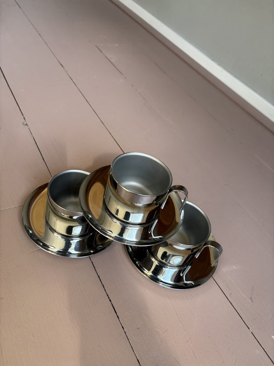 Image 1 of 3 tazas y platillos / Tazas Italwaber