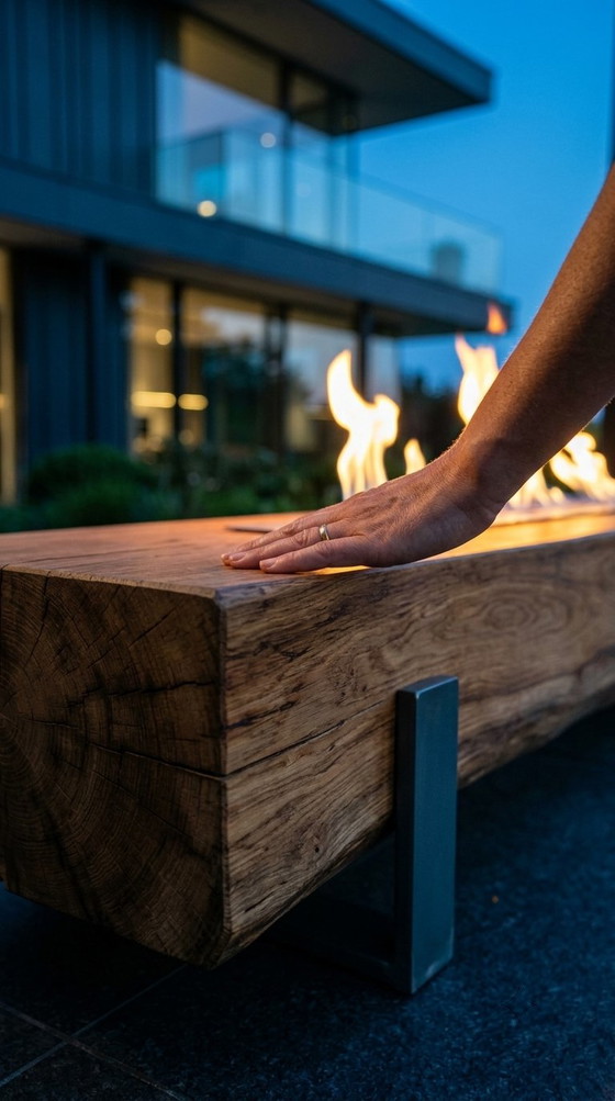 Fire Beam/Fire Pit – Decorative Objects, Wood (photo 11 of 14)
