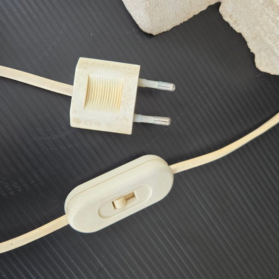 Image 1 of Vintage 1970s Stone Pyramid Table Lamp