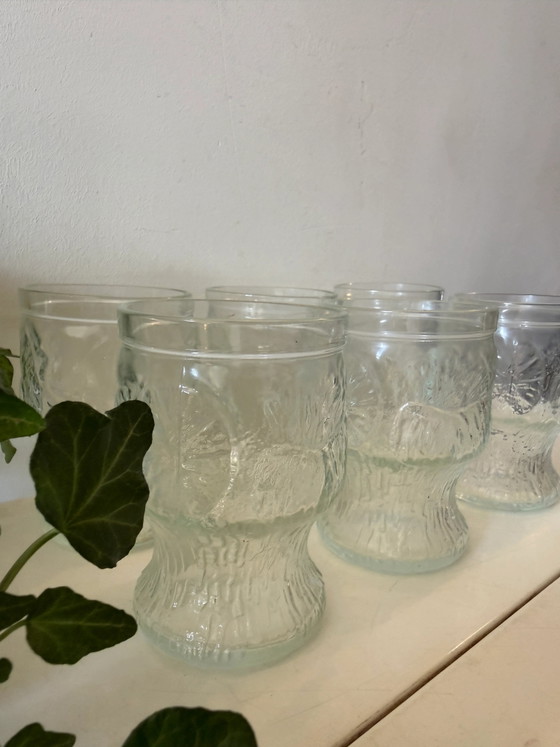 Juego de 6 vasos italianos Fidenza Vetraria – Vasos y jarras, Glass, Mid Century Modern (photo 5 of 5)