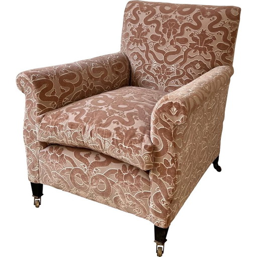 Poltrona vintage con imbottitura, Inghilterra anni '20