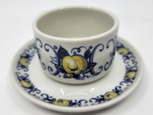 Villeroy and Boch Cadiz Cup and Saucer Set for Clacquesin France 1970 Set of 24