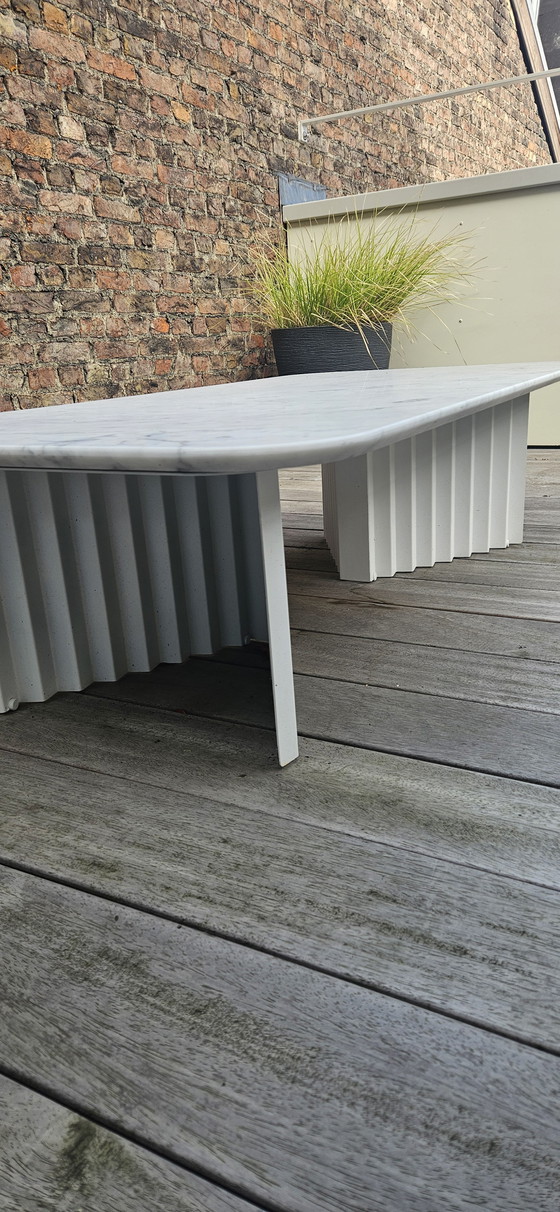 Image 1 of Rechthoekige salontafel marmer - Binnen of Buiten