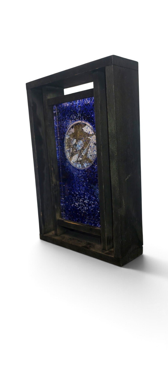 Monica Backström – Kosta Boda “Frozen Images” – Escultura de vidrio firmada – Arte en vidrio, Glass, Wood (photo 3 of 4)
