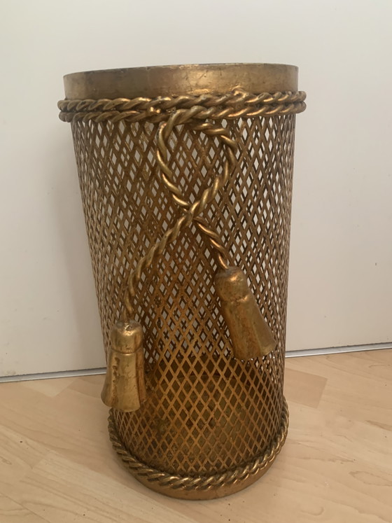 Image 1 of Regenschirmständer Schirmständer Papierkorb Umbrella stand rack paper basket im Hollywood Regency Style Li Puma Firenze Italy