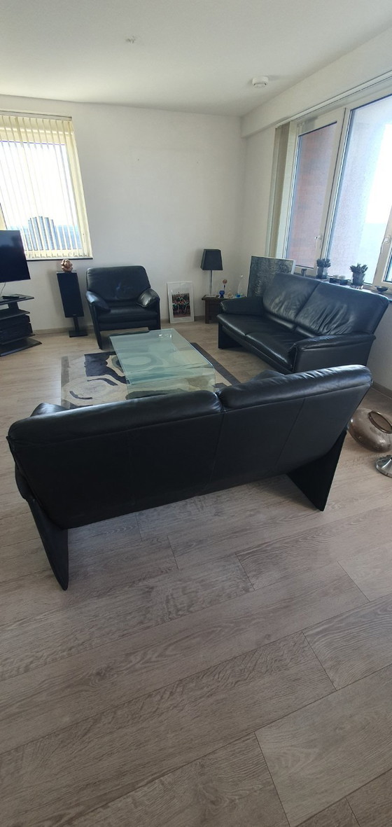 Image 1 of Divano Leolux Bora Beta - Pelle nera