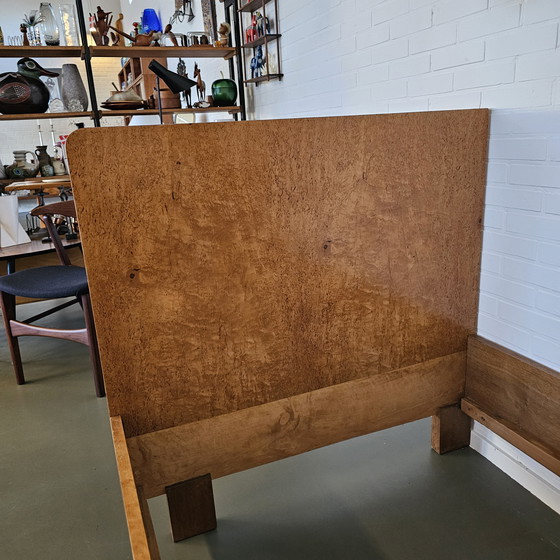 Image 1 of Ensemble de chambre Art Déco en érable moucheté et marbre