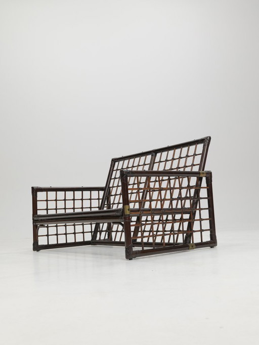 Afra & Tobia Scarpa Pair of 'Basilan' Series Sofa for B&B Italia,Italy 1970s