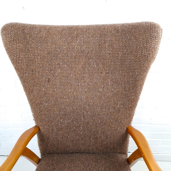 Image 1 of Fauteuil à oreilles vintage des années 1960/70, style moderne du milieu du siècle