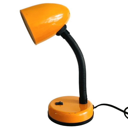 Vintage Flexolamp desk lamp orange yellow Memphis Milano 1980s