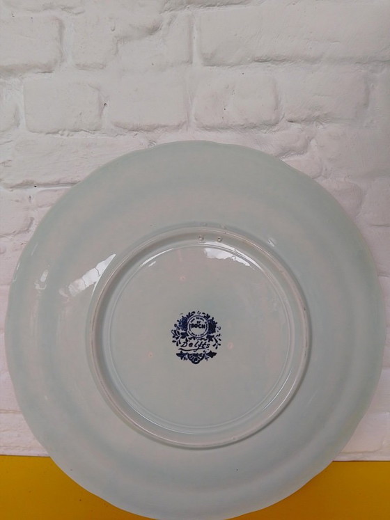 Image 1 of Delfts Blauw bord Ø 39 cm van Royal Sphinx Boch gesigneerd