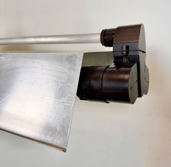 Image 1 of Industriële grijze buislamp van Elektrosvit, jaren 70