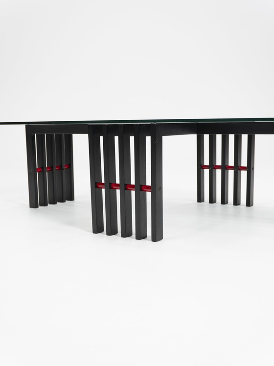 Image 1 of Tavolino da caffè con struttura in legno, Italia, anni '70