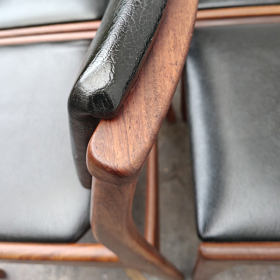 Image 1 of Ensemble de 4 chaises de salle à manger vintage