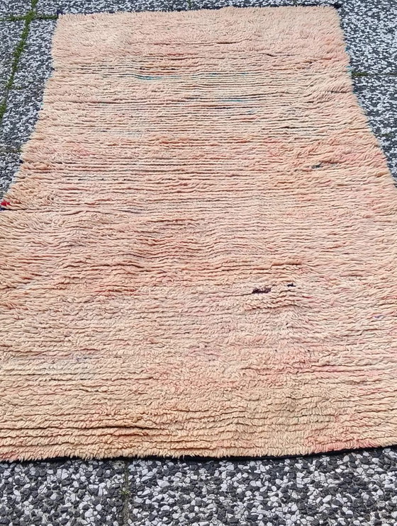 Image 1 of Hand-knotted Berber wool rug 214x95cm