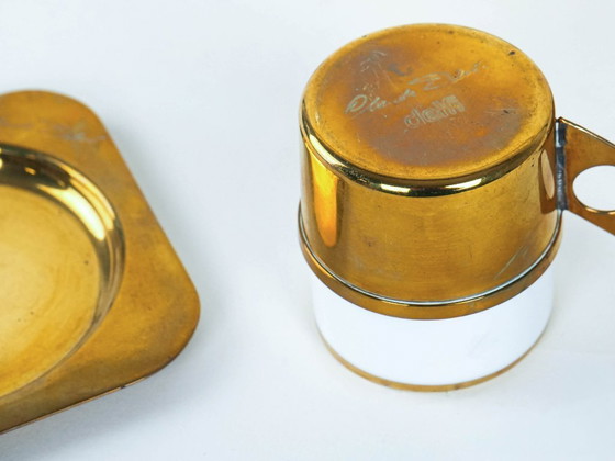 Image 1 of Porseleinen koffieservies, Italiaans design, jaren 70, ontwerper: Claude Delvé, fabrikant: Delfi