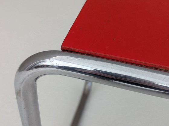 Image 1 of Taburete de cantina Bauhaus B 9 de Marcel Breuer, década de 1930