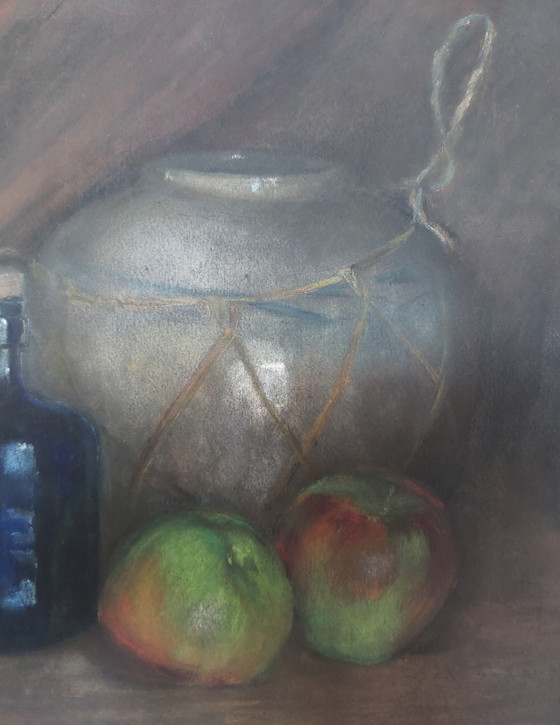 Image 1 of Naturaleza muerta al pastel de la Escuela Europea (1917)