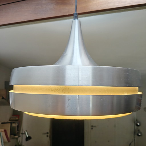 Vintage Raak Amsterdam hanglamp B-1084 – space age design – aluminium