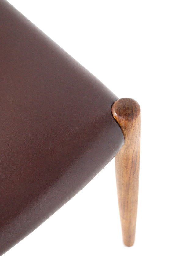 Image 1 of Set di 6 sedie Niels O Møller vintage in palissandro modello 83