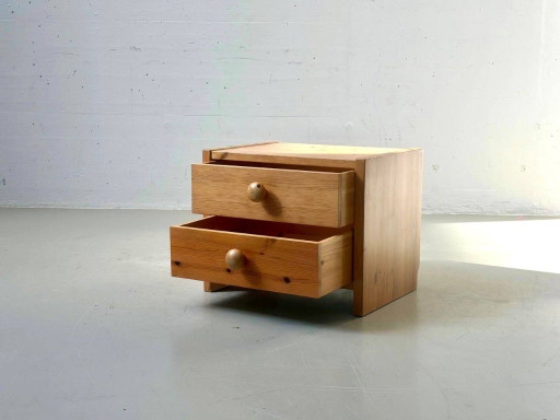 Table de chevet vintage en pin, années 1970 – nachtkastjes, Wood (photo 2 of 13)