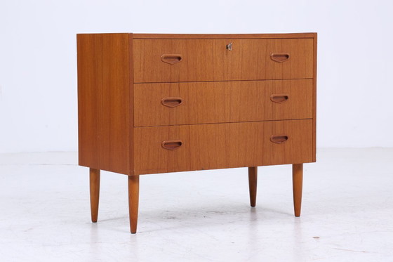 Image 1 of Vintage teakhouten ladekast | Mid Century ladekast | houten opbergmeubel 60s 70s #05-51