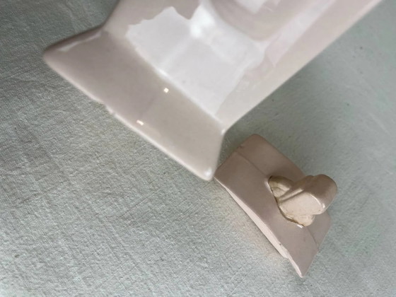 Art Deco rosa Teekanne – Küchenzubehör, Porcelain (photo 4 of 11)