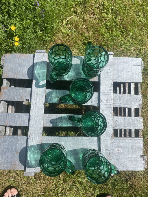 Lot of 6 Vintage Beer Mugs