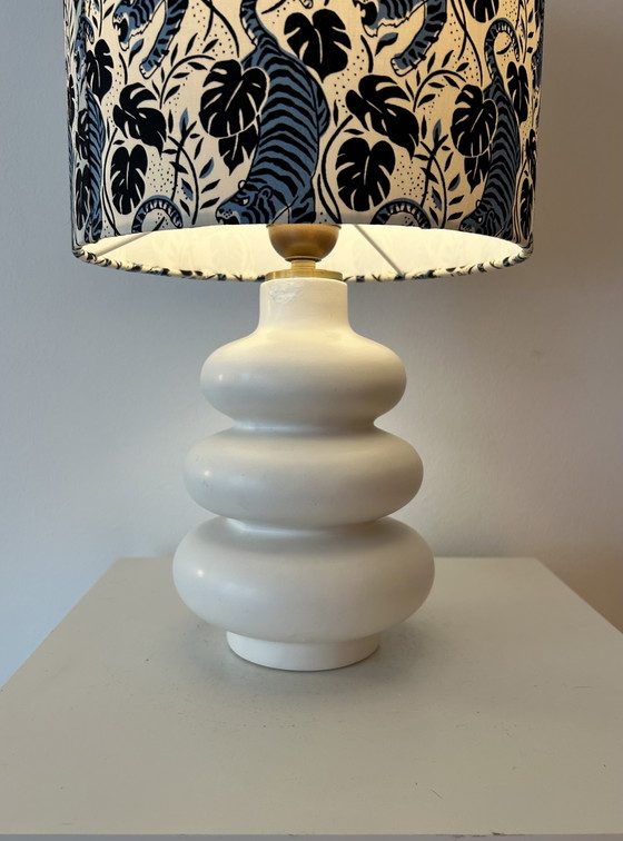 Image 1 of Wireless balcony lamp - upcycled unique piece with tiger shade