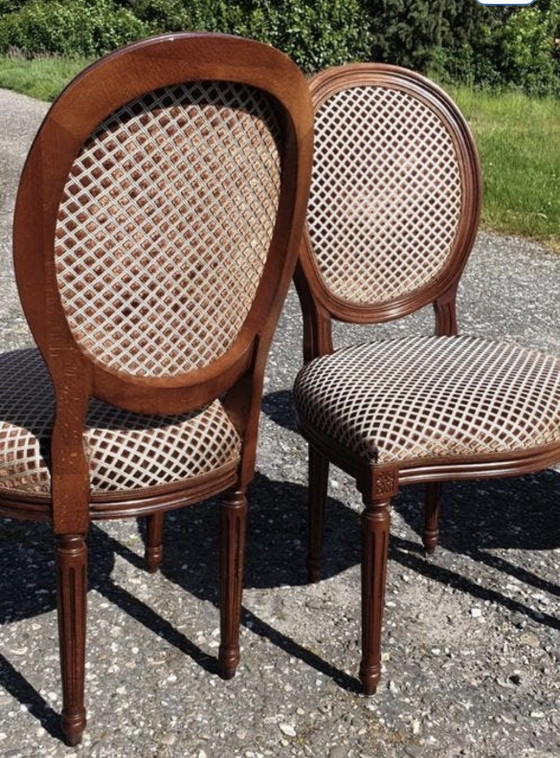 Image 1 of 6 medallion eetkamer stoelen 
