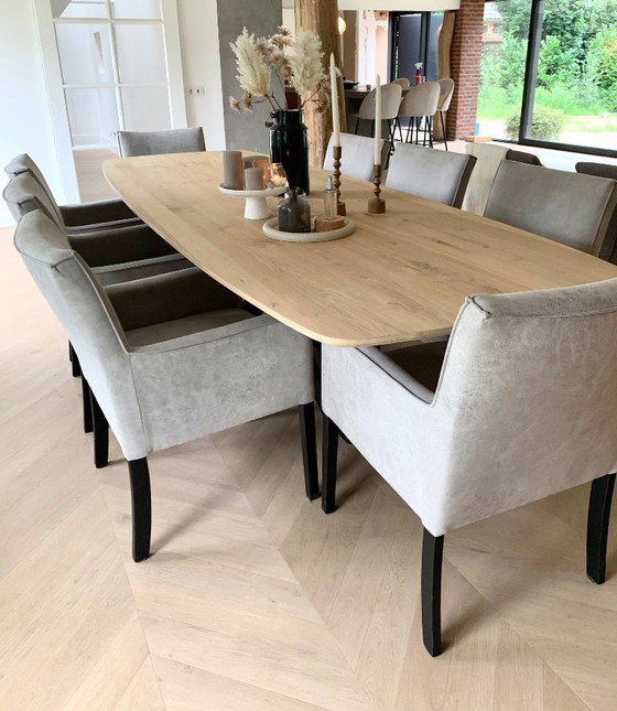 Image 1 of Set van 8 Pronto Wonen 'Avanza' eetkamerstoelen
