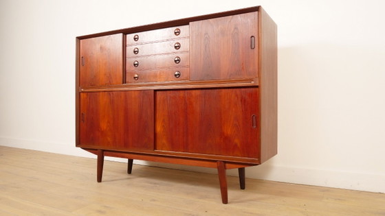 Highboard Vintage avec Bar | Armoire Murale | Teck | 154 Cm – Meuble bar, Wood (photo 15 of 15)