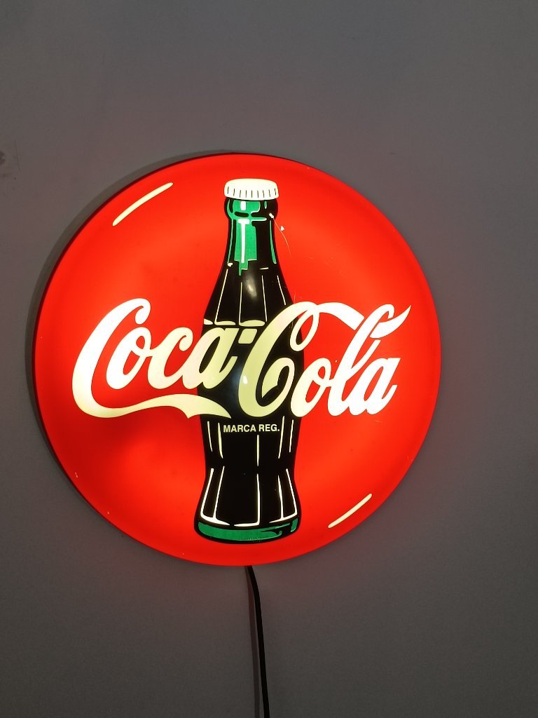 Illuminated Coca-Cola Sign 40cm, Brand Reg 1997 | €100 | Whoppah