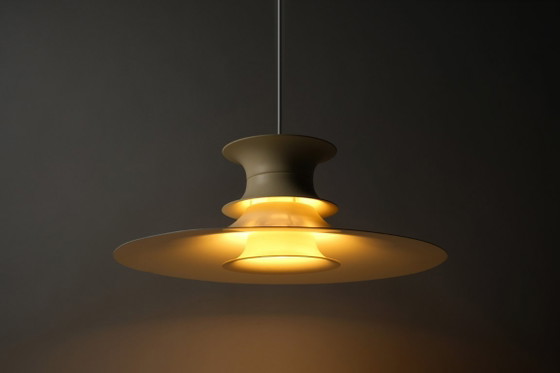 Lampe à suspension Lyskær Belysning, éclairage moderne danois des années 1970. – Plastic (photo 3 of 9)