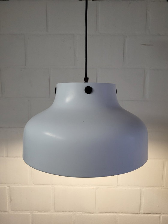 Image 1 of Vintage hoffmeister leuchten hanglamp, Scandinavische stijl, wit metaal