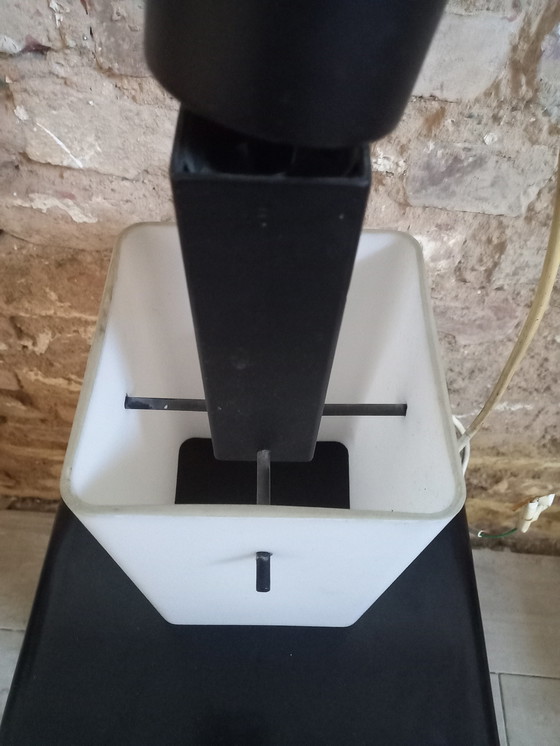 Image 1 of Opaalglazen kroonluchter uit de jaren 60, gemaakt door Stilux 