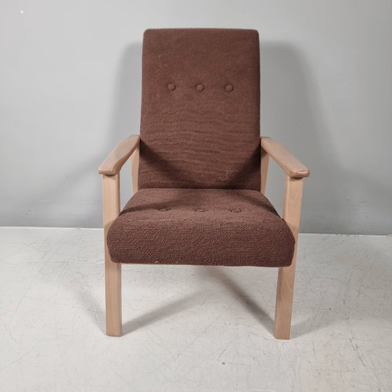 Vintage Armchair , 1990s – Textile, Wood (photo 8 of 10)