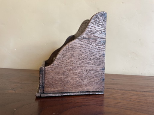 Mailbox Letter Tray Desk Oak Art Deco 1930s French