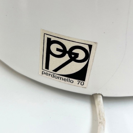Image 1 of White Stacking Ceramic Table Lamp from Perdomello 70 Italy, 1970s