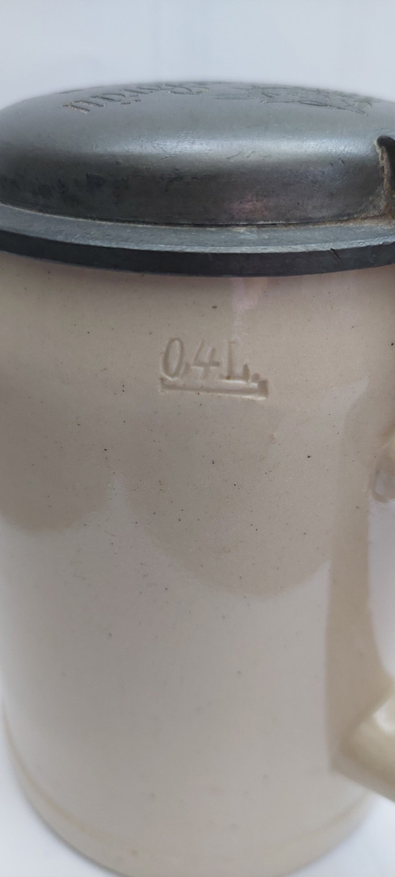 Antique Westerwald Beer Mug Pschorr-Bräu Munich (0.4L) – Decorative Objects, Stone (photo 5 of 15)